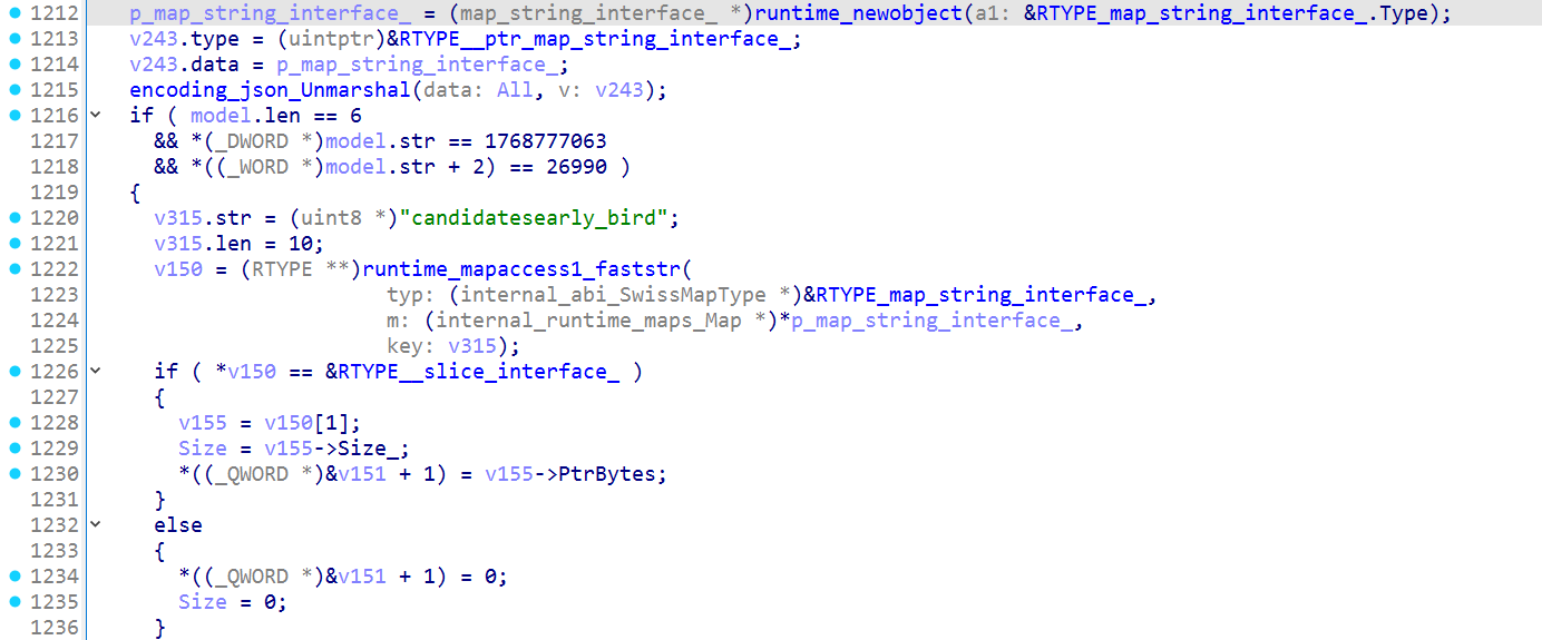 The response parser ignores the outer JSON unmarshal result and looks up the Gemini candidates member using a ten-byte string.