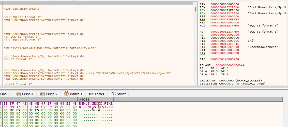 Gecko key4.db at the result serializer